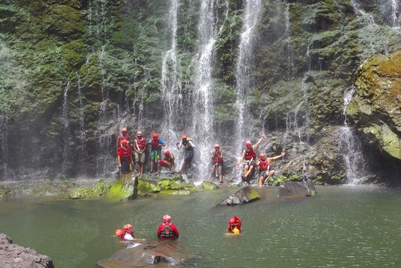 Swimming Below the Victoria Falls